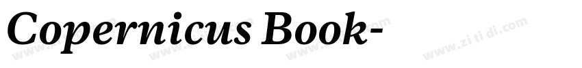 Copernicus Book字体转换